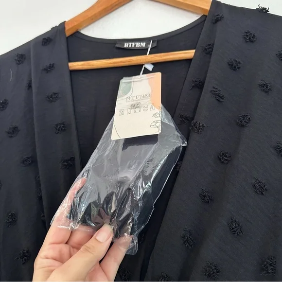 Black Midi Wrap Dress - Unbranded - Picture 6 of 9